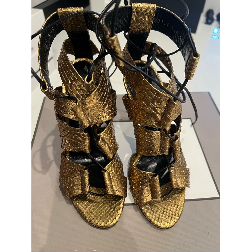 Tom Ford Metallic Python Heels - image 1